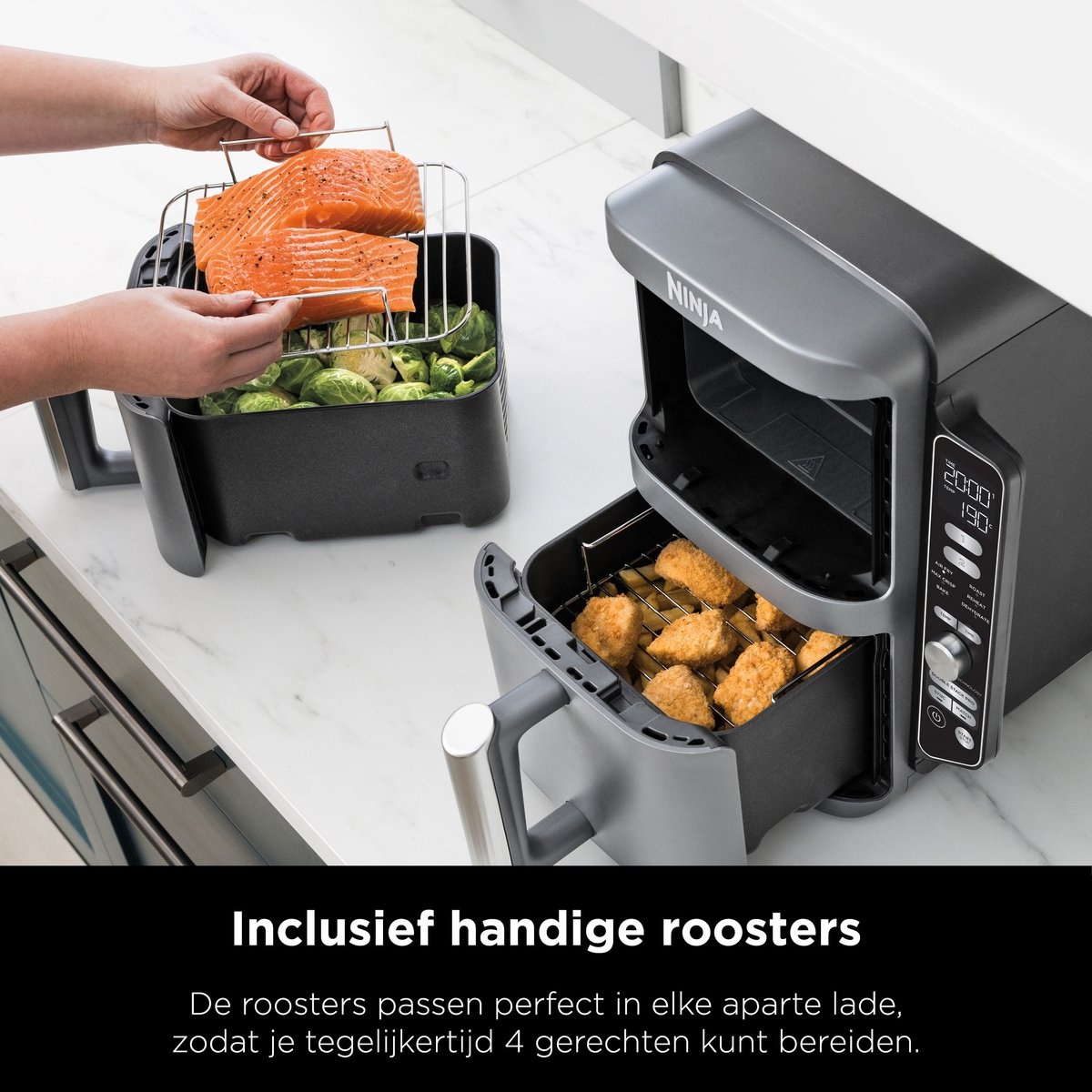 Ninja Double Stack XL 2-Drawer SL400EU - Hetelucht friteuse