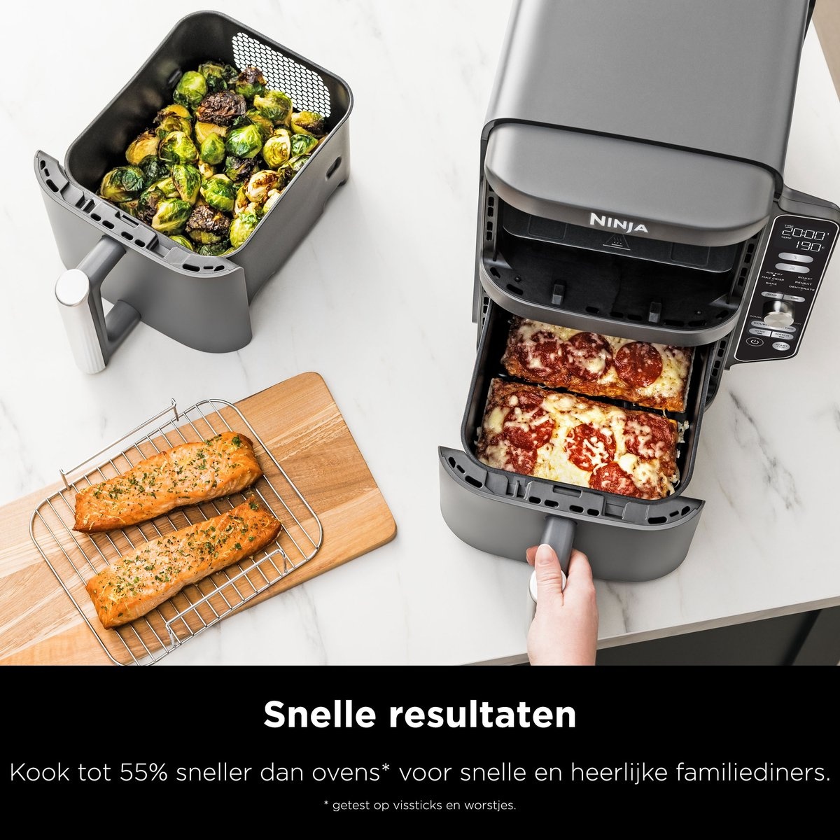 Ninja Double Stack XL 2-Drawer SL400EU - Hetelucht friteuse