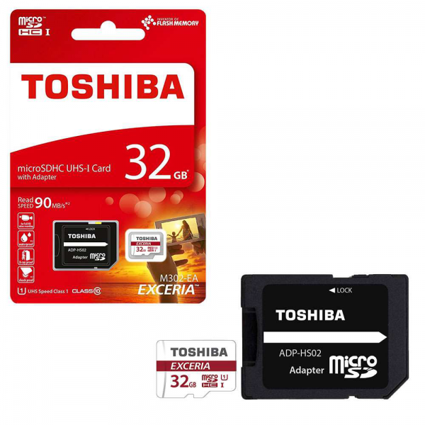Toshiba EXCERIA 32GB Micro SDHC - Micro SD kaart