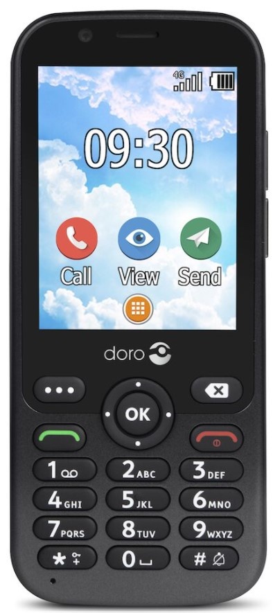Doro 7010 Zwart - Senioren telefoon