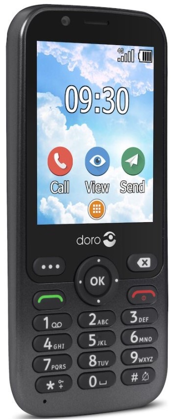 Doro 7010 Zwart - Senioren telefoon