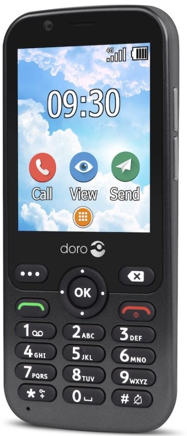 Doro 7010 Zwart - Senioren telefoon