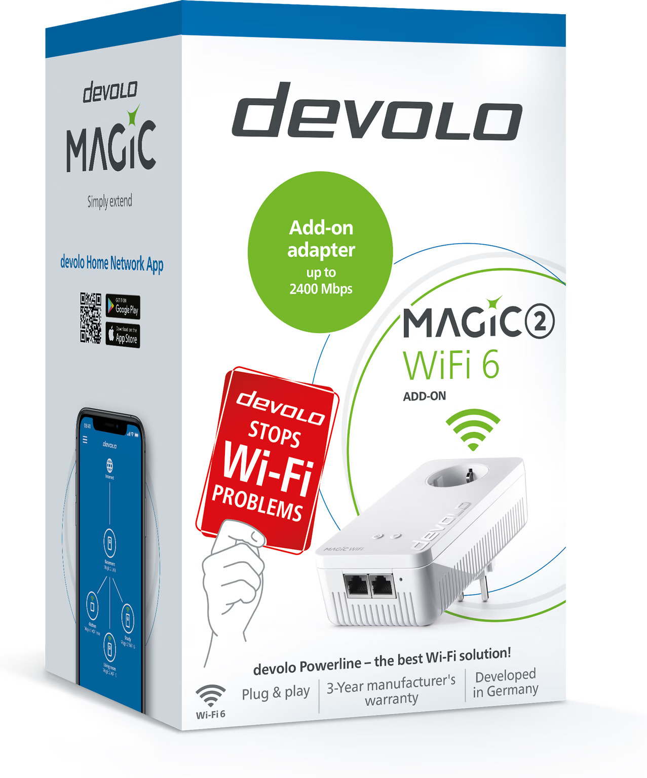 Devolo 8821 Magic 2 WiFi 6 Starter Kit (2 Pack) - Powerline adapter