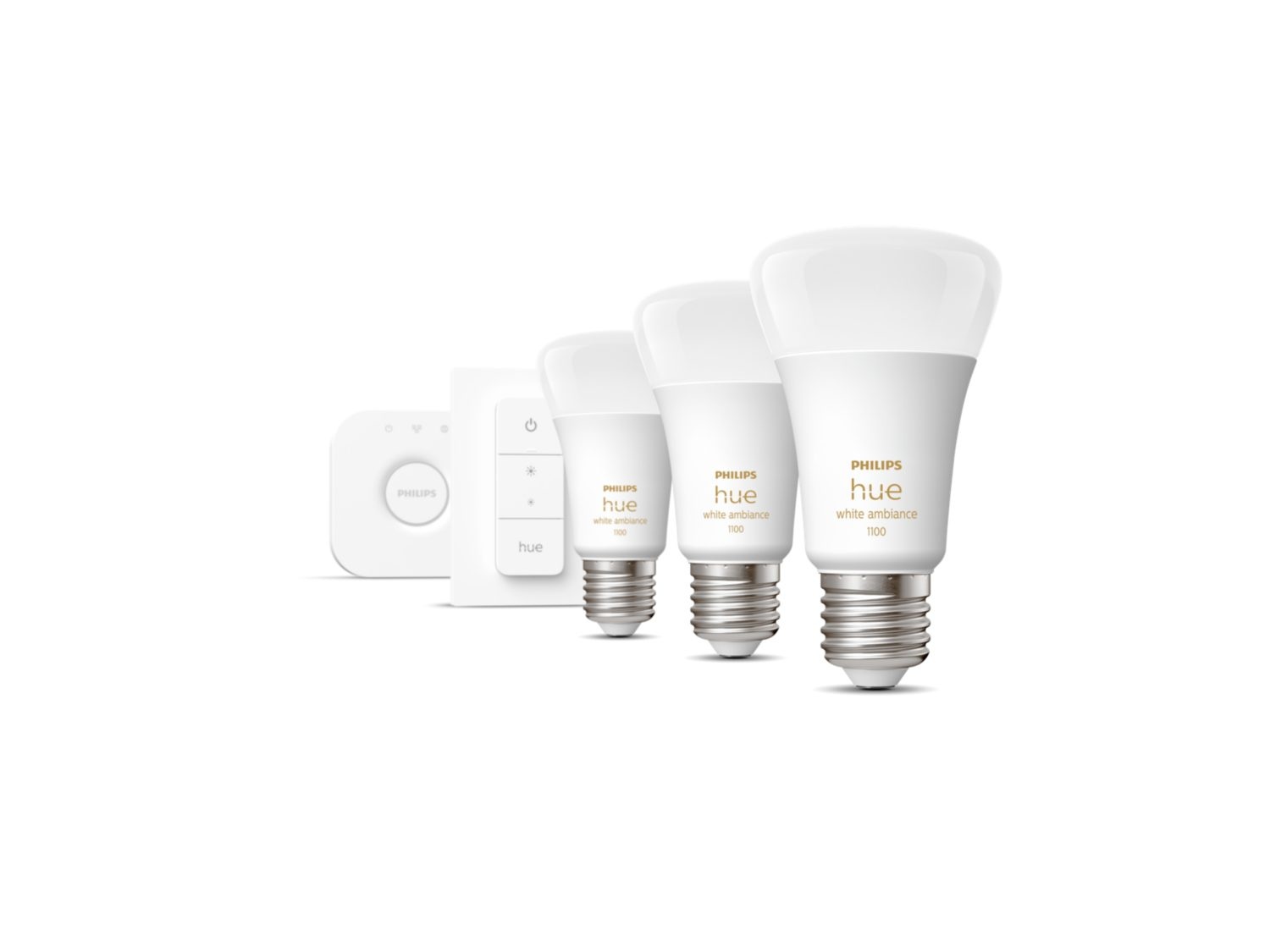 Philips Hue Starterkit E27 White Ambiance - Slimme lamp