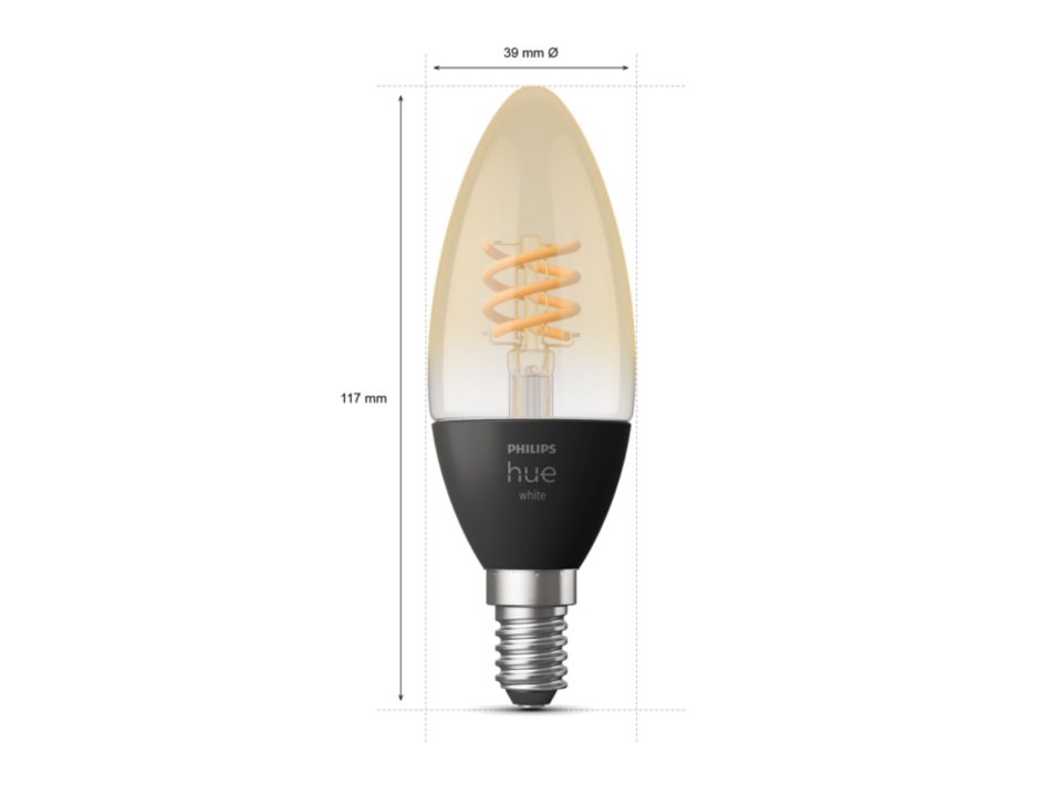 Philips Hue Filament kaarslamp E14 - Slimme lamp