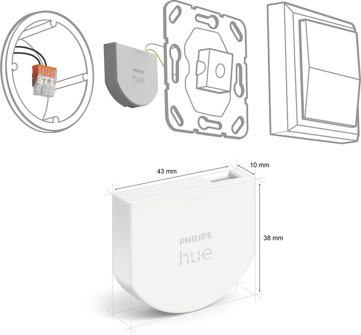 Philips Hue Wall Switch Wandschakelaarmodule