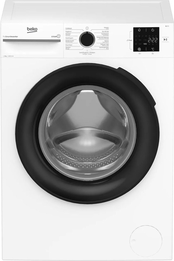 Beko BM1WFU3842W SteamCure - Wasmachine