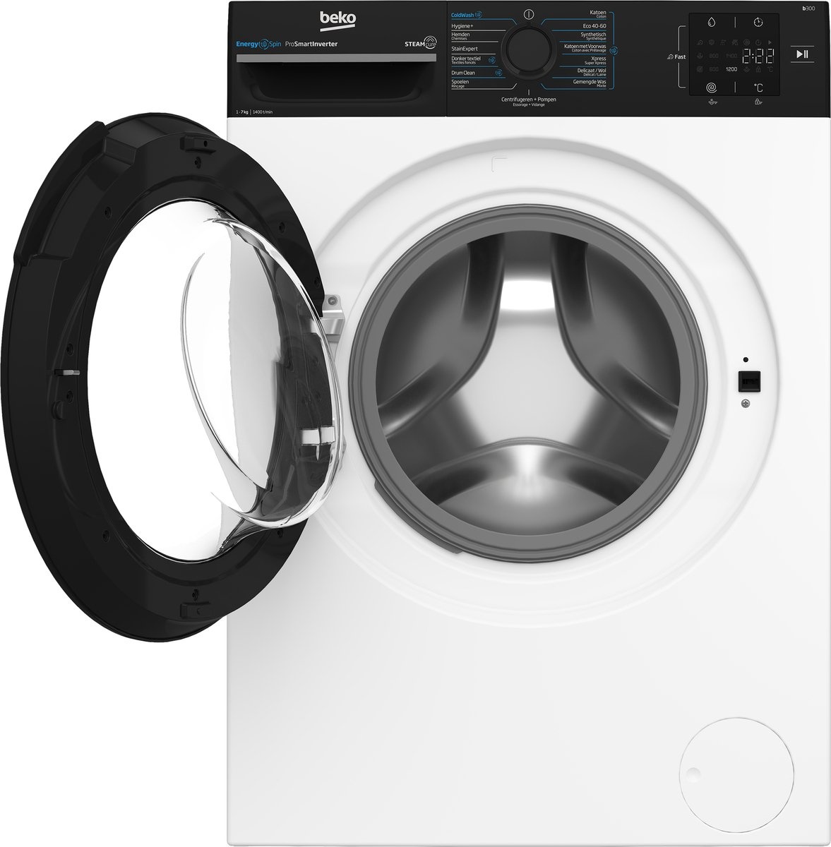 Beko BM3WFU3741B EnergySpin - Wasmachine