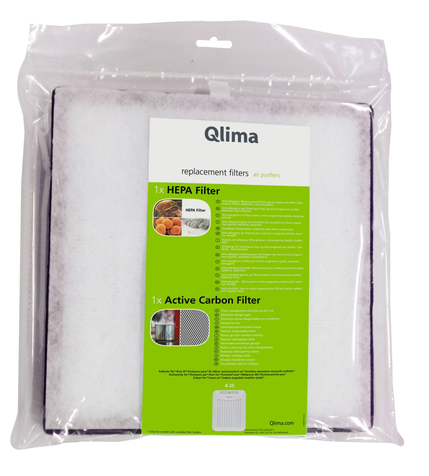 Qlima Filterset A25 - Luchtreiniger