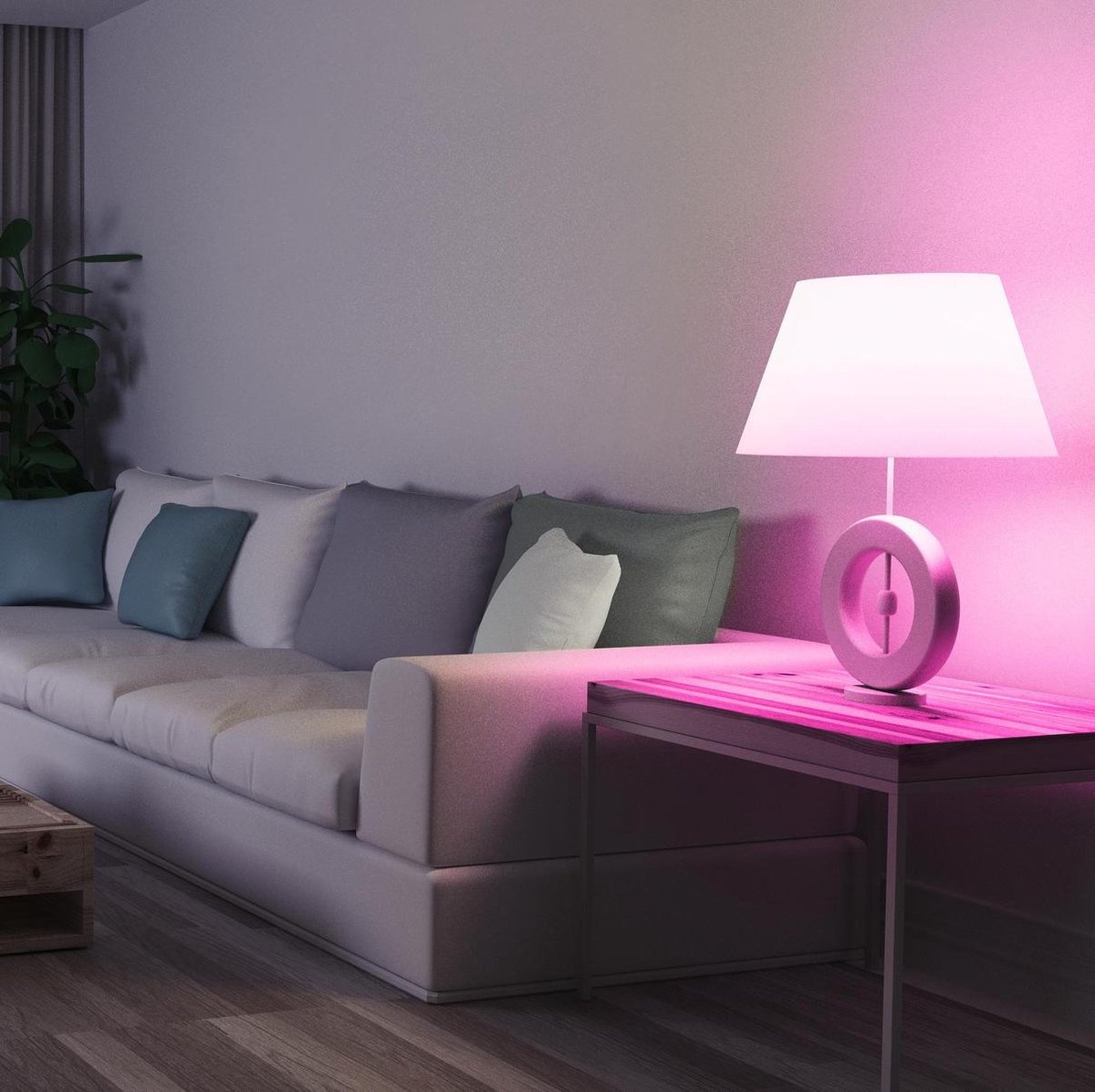 Smartwares HW1601R Slimme lamp E27 + afstandsbediening (Kleur) - Slimme lamp