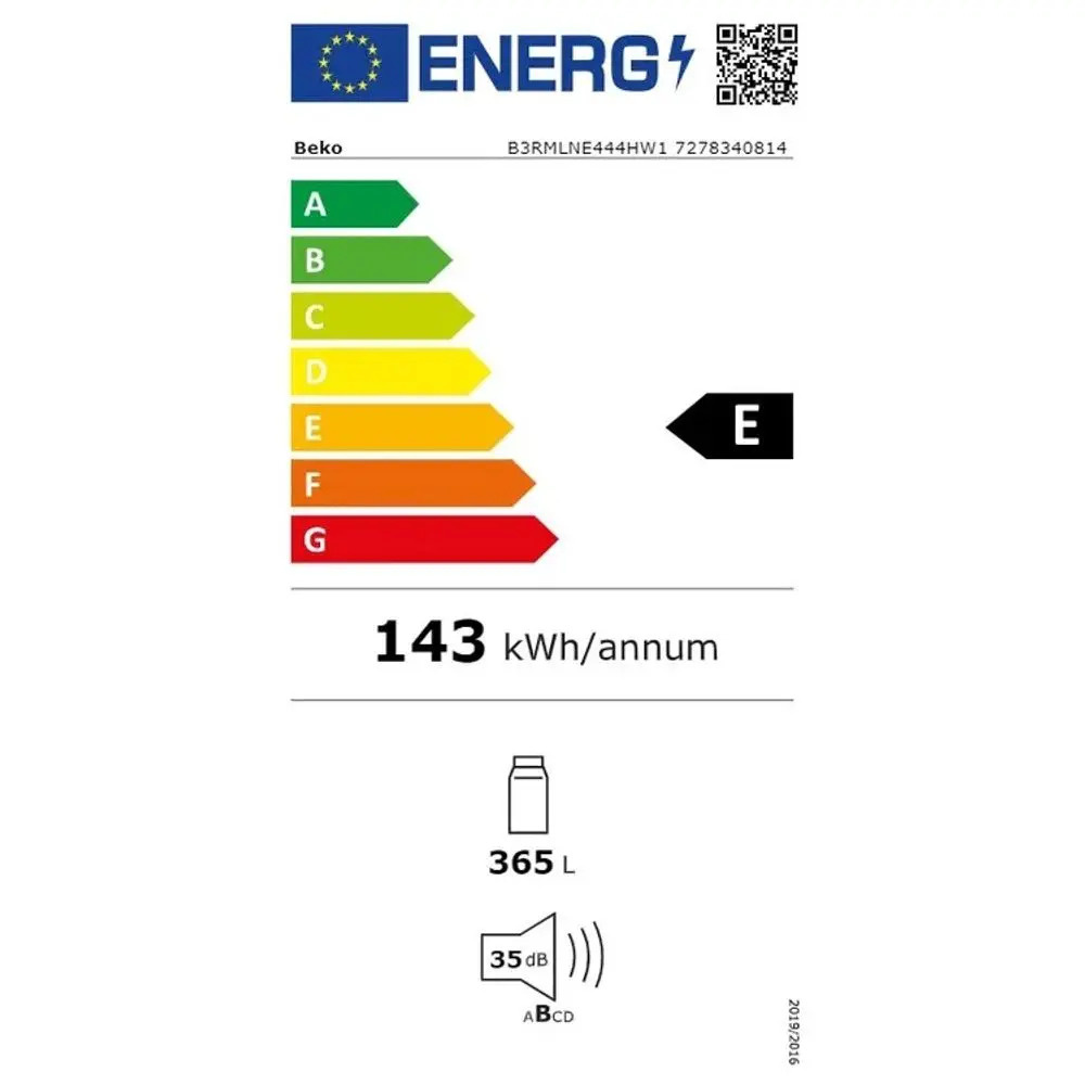 Beko B3RMLNE444HW1 Selective - Vrijstaande koelkast