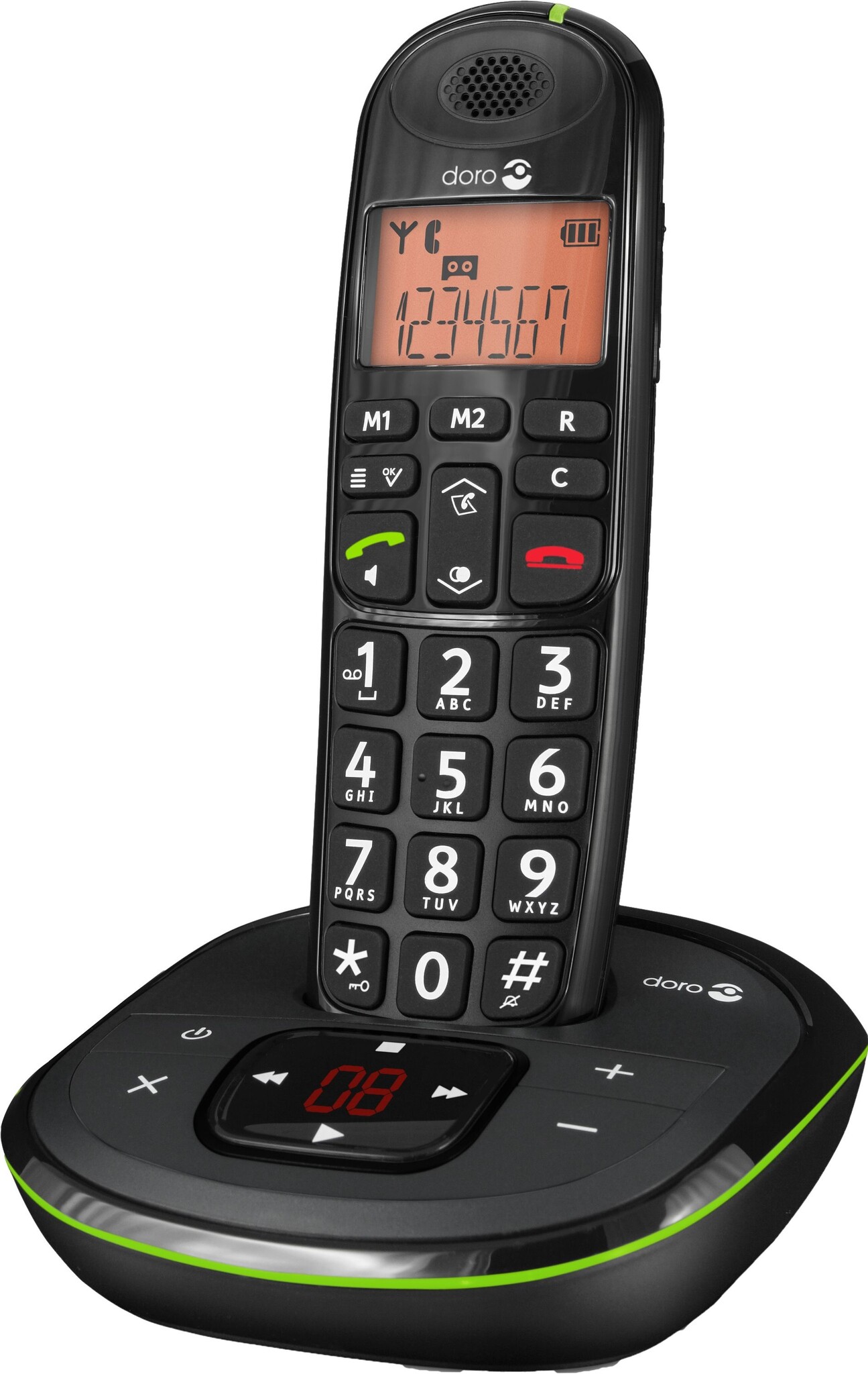 Doro PhoneEasy 105wr Zwart - Dect telefoon