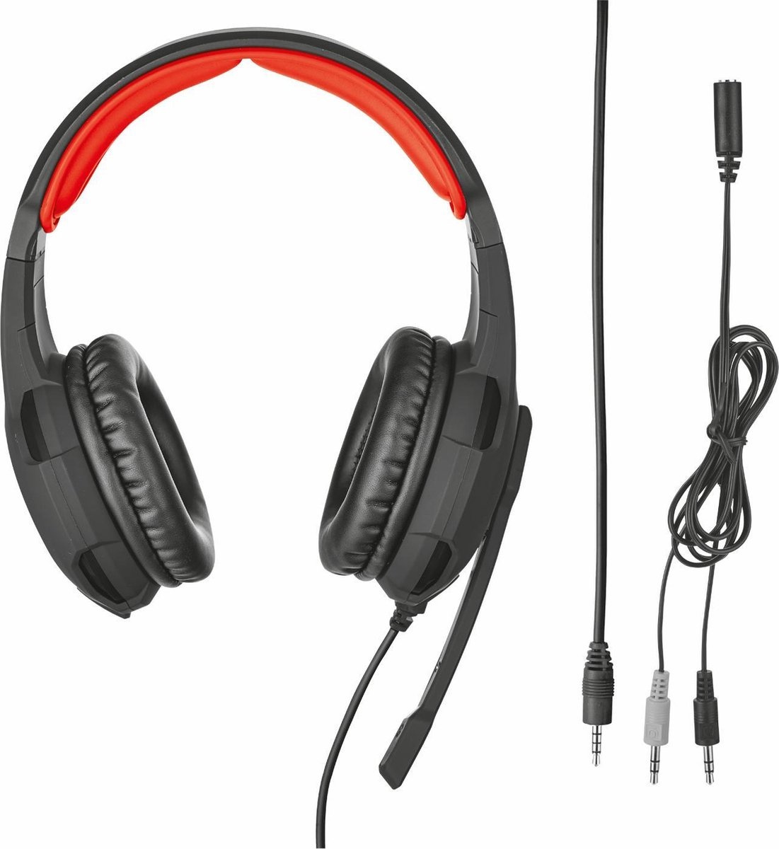 Trust GXT 310 Radius (Zwart/Rood) - Gaming headset