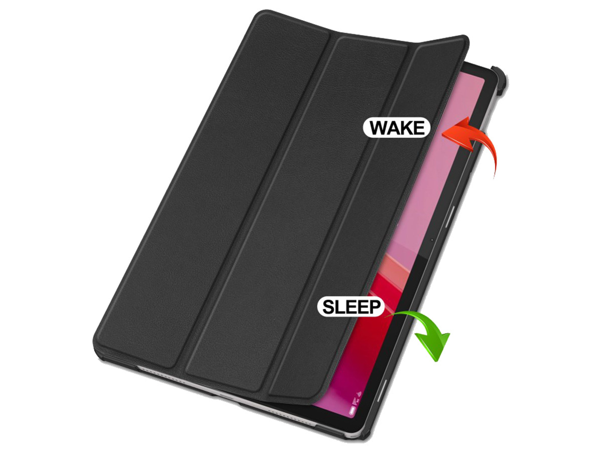 Just in Case Lenovo Tab M11 Smart Tri-Fold Case Zwart - Beschermhoes