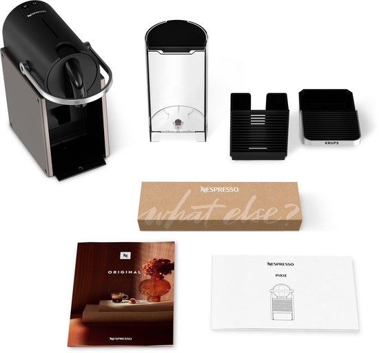 Krups Nespresso Pixie XN306T Titanium - Koffiemachine