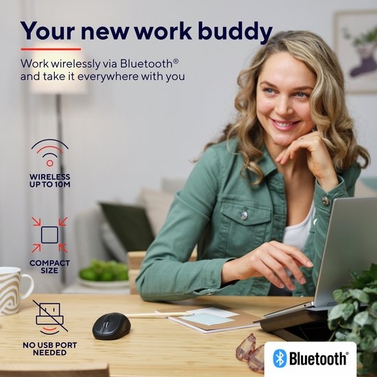 Trust Primo Bluetooth Zwart - Muis