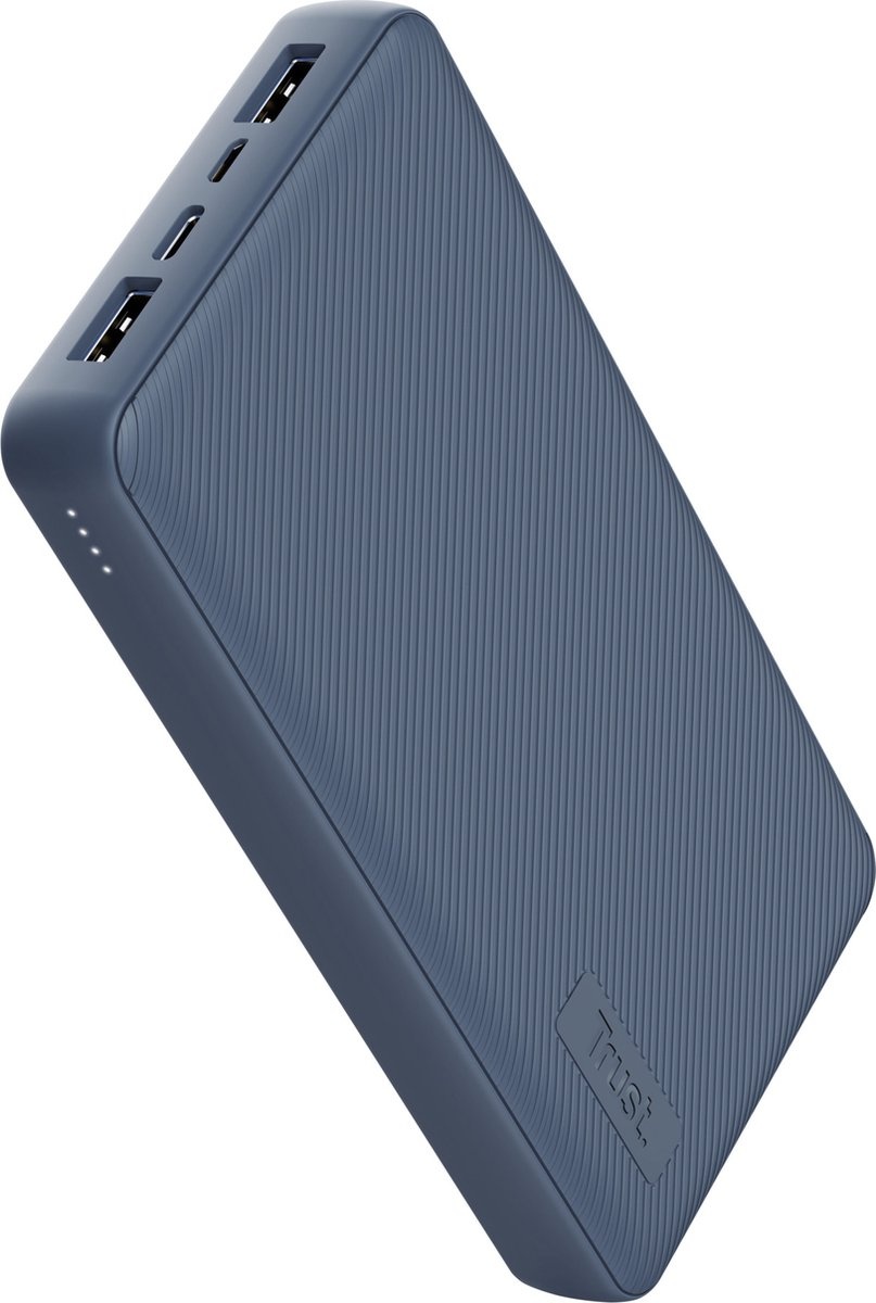 Trust Primo 20.000 mAh Eco Blauw - Powerbank