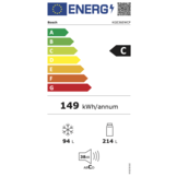 Bosch KGE36EWCP EXCLUSIV  - Koel-vriescombinatie