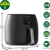 Philips Avance HD9650/90 Airfryer XXL - Hetelucht friteuse