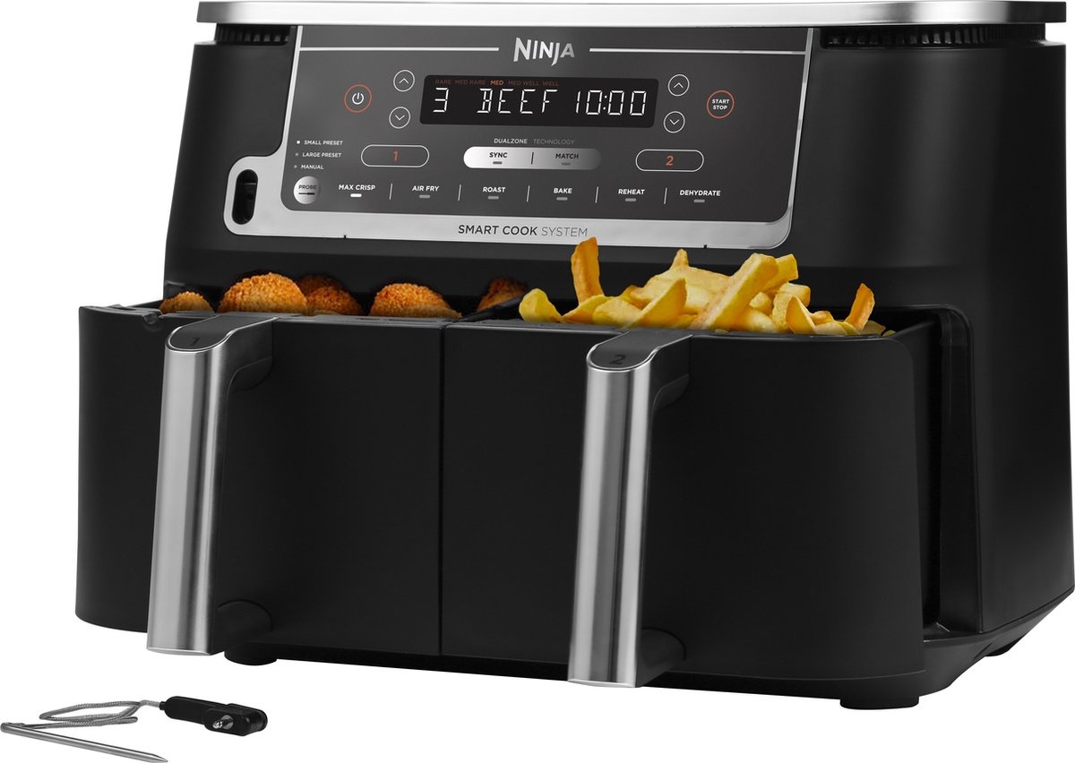 Ninja Foodi MAX Dual Zone AF451EU - Hetelucht friteuse