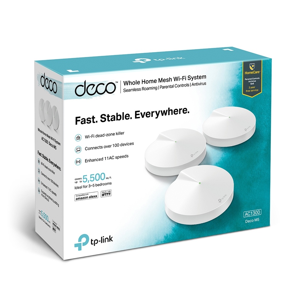 TP-Link DECO M5 (3-pack) Mesh Wi-Fi System - Router