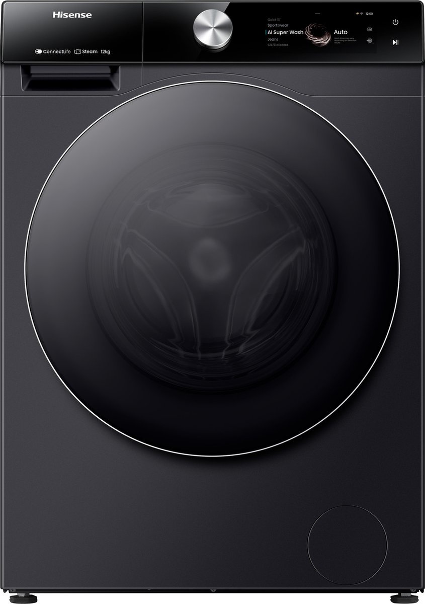 Hisense WF7S1247BB - Wasmachine