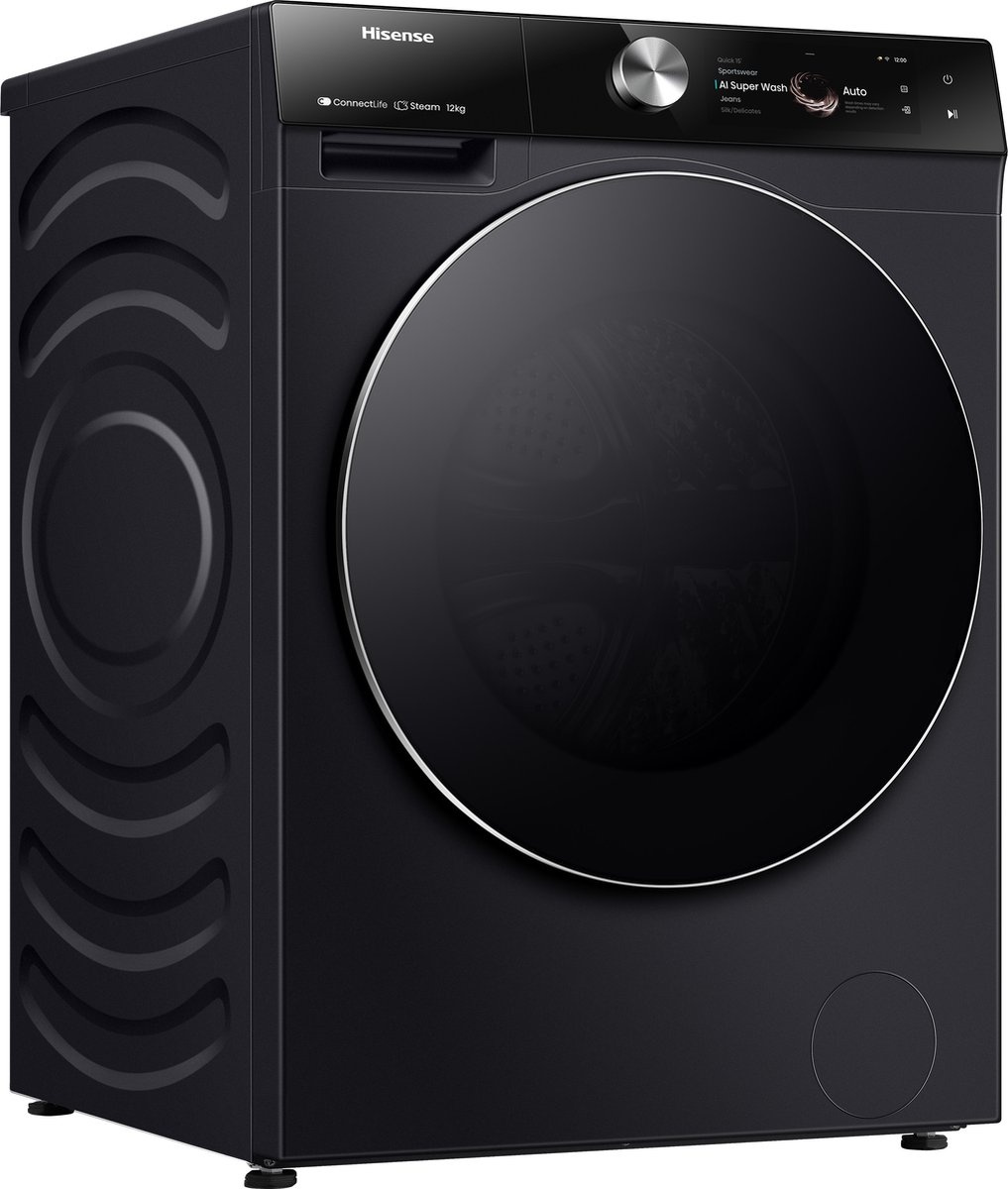Hisense WF7S1247BB - Wasmachine