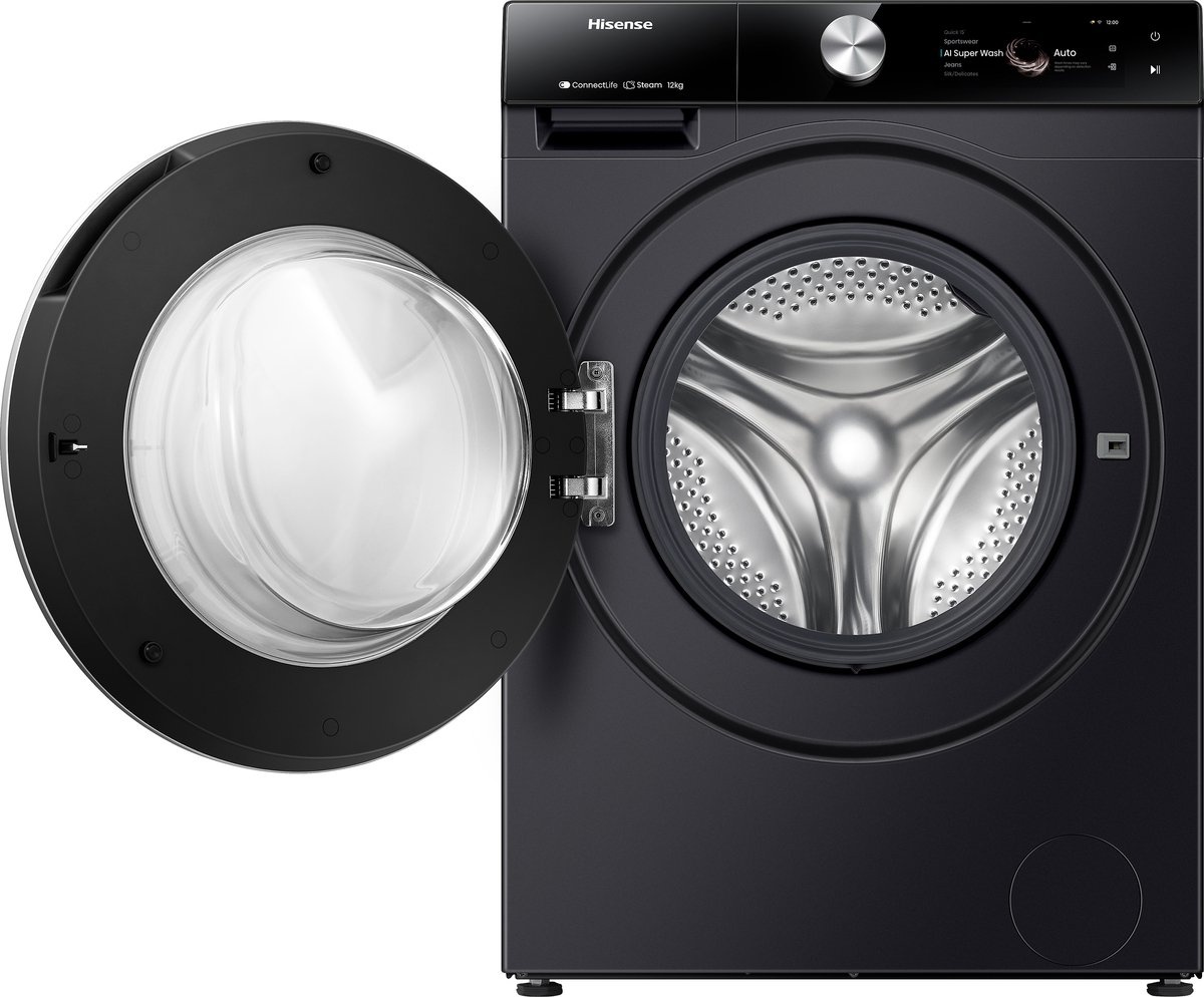 Hisense WF7S1247BB - Wasmachine