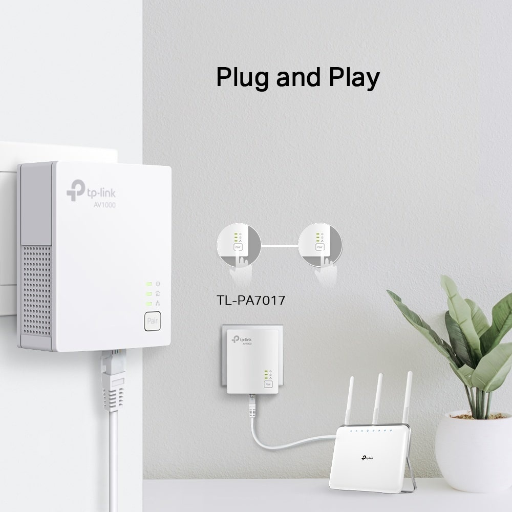 TP-Link AV1000 (TL-PA7017KIT) - Powerline adapter
