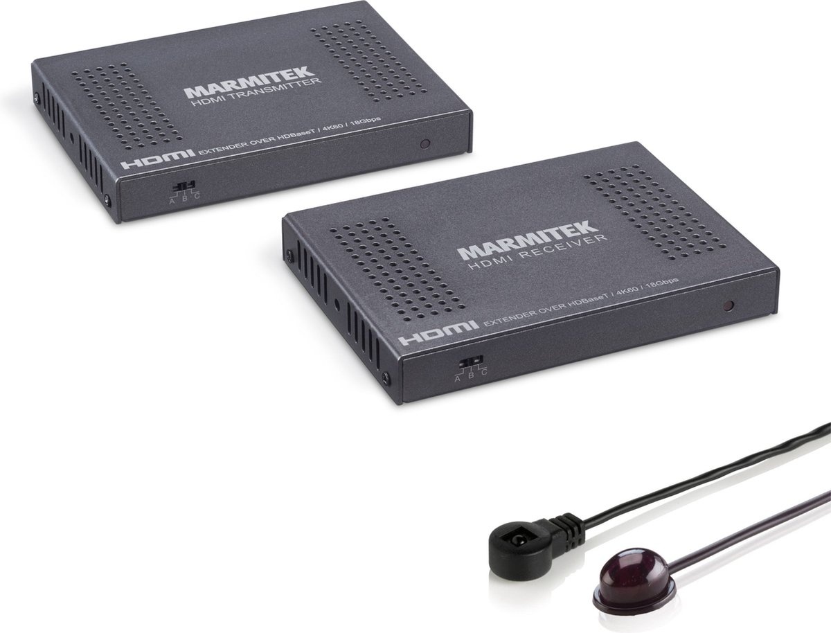 Marmitek MegaView 241 UHD 2.0 HDMI extender via CAT5e/CAT6