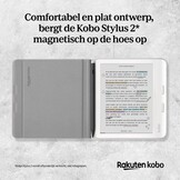 Kobo Libra Colour Notebook SleepCover Zwart - Beschermhoes