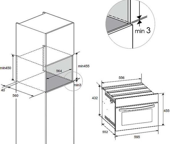 Exquisit EBM4542BL - Inbouw magnetron