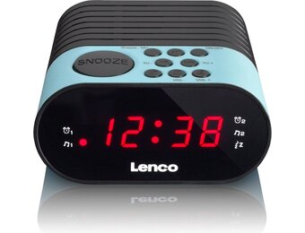 Lenco CR-07 Blauw - Wekkerradio