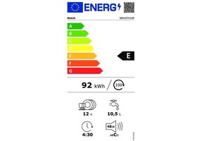 Bosch SBV2ITX22E XL - Inbouw vaatwasser