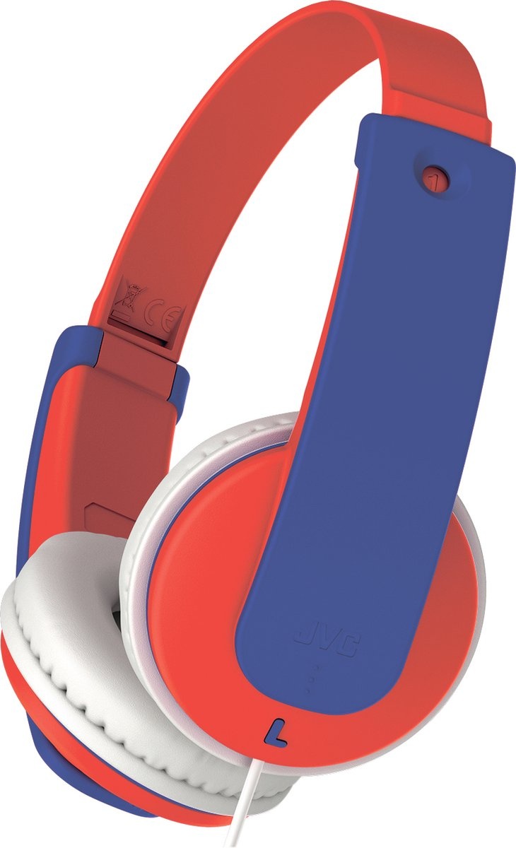 JVC HA-KD7-RNE Blauw/Rood - Kinder koptelefoon