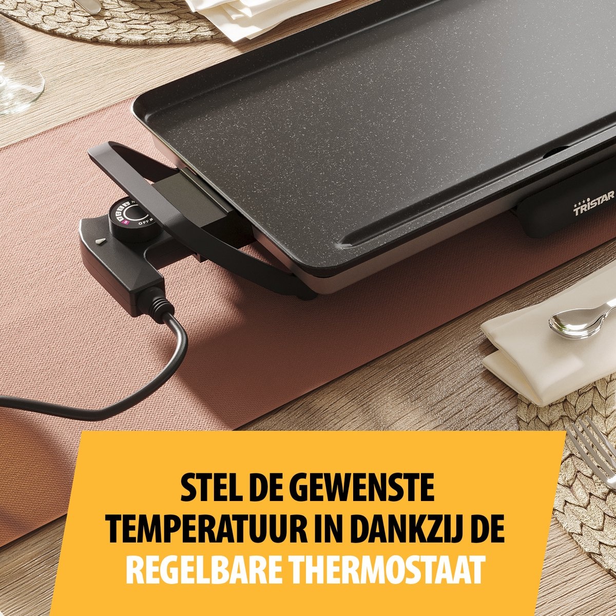 Tristar BP-2667 Slim M - Bakplaat