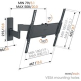 Vogel's TVM 1445 Full-Motion (32 - 65 inch) - TV muurbeugel