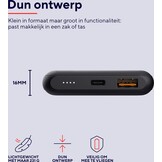Trust Redoh Fast 10.000 mAh Zwart - Powerbank