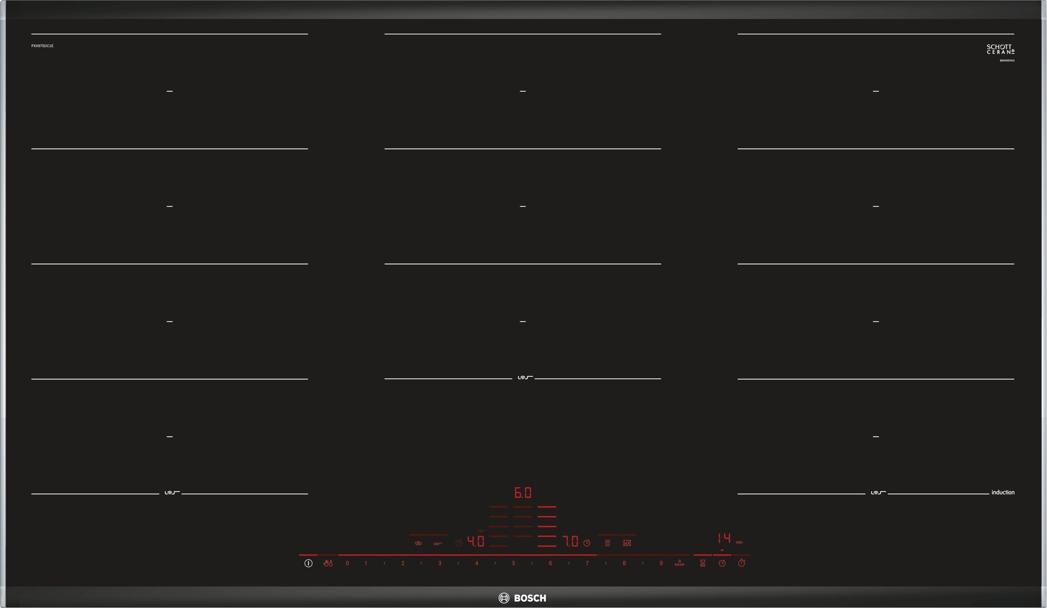 Bosch Serie 8 PXX975DC1E - Inductiekookplaat