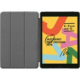 Just in Case Smart Tri-Fold Case - Apple iPad 10.2 - Grijs - Beschermhoes