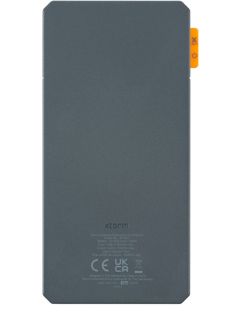 Xtorm Essential Powerbank 20.000 mAh Grijs - Powerbank