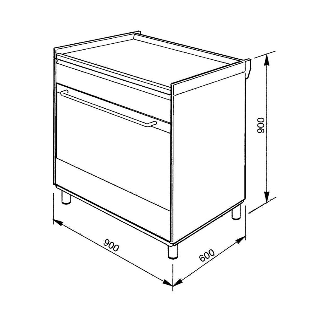 SMEG CG90IX9-1 - Inductiefornuis