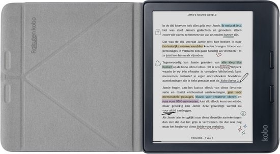 Kobo Libra Colour SleepCover Zwart - Beschermhoes