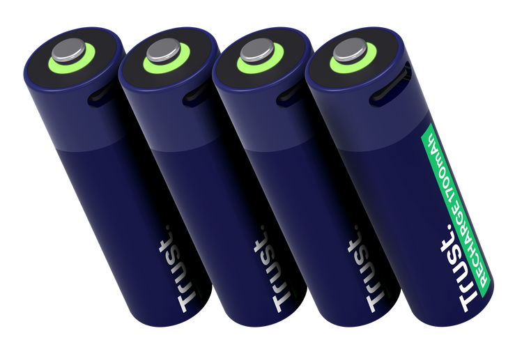 Trust USB-C oplaadbare AA-batterijen (4-pack)