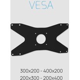 Cavus ELLIPS Vloerstandaard Zwart