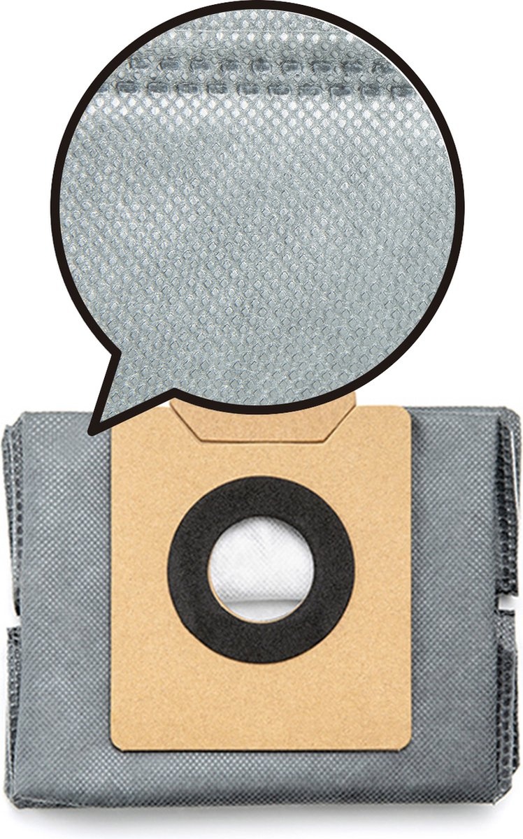 Eufy antibacteriële en geurverdrijvende stofzak voor X8 Pro-serie + X10 (6 stuks) - Stofzuigerzakken