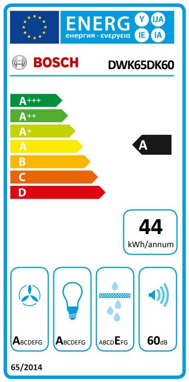 Bosch DWK65DK60 - Wandschouw afzuigkap