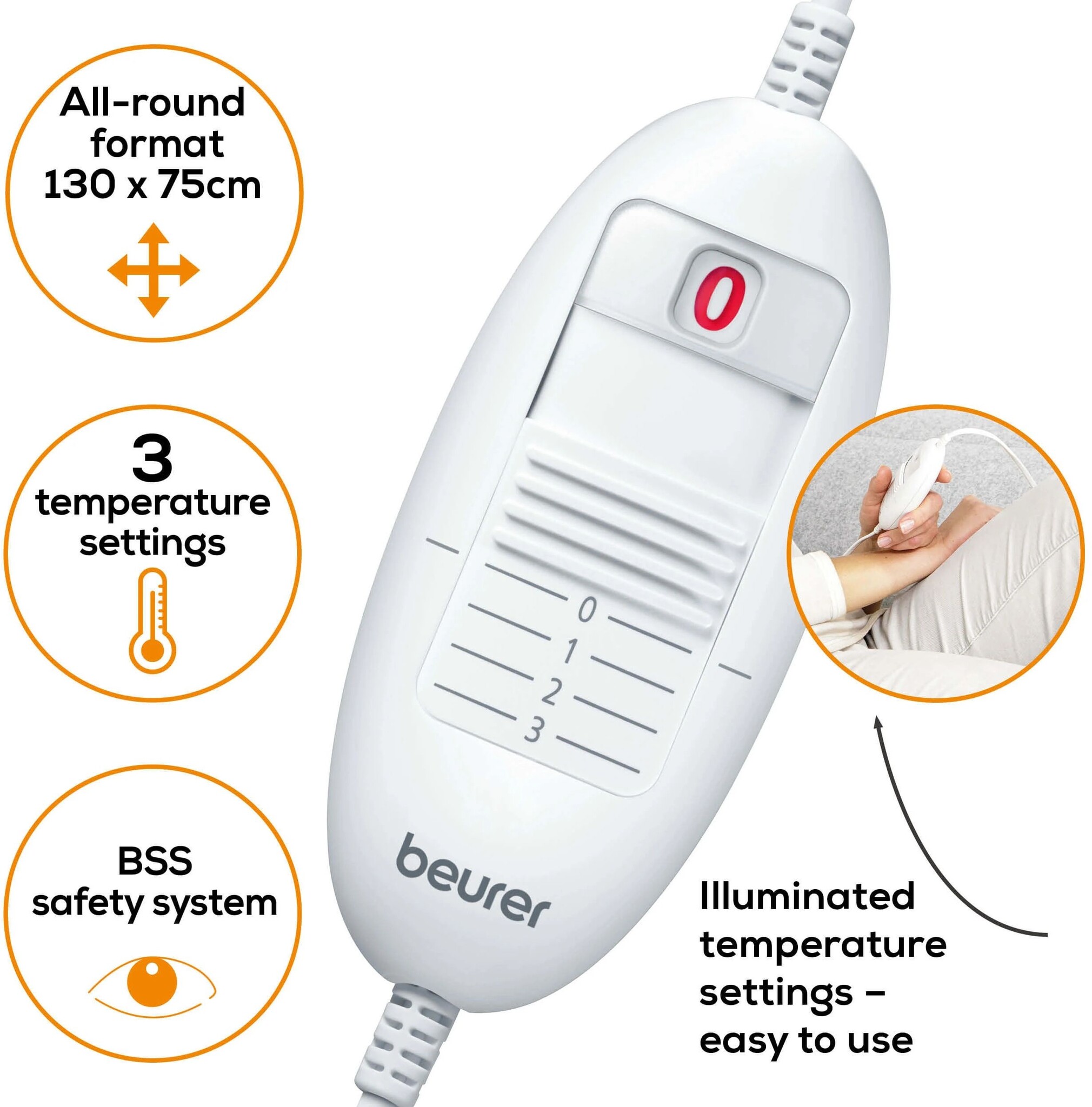 Beurer UB 30 - Elektrische onderdeken