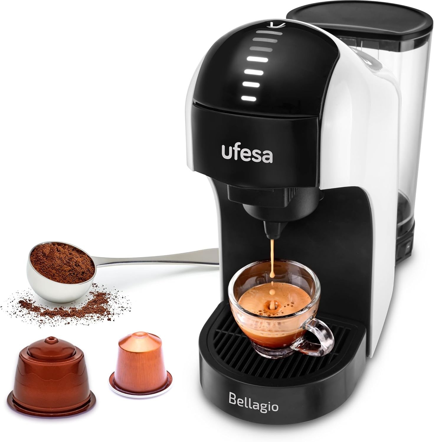 Ufesa Bellagio Wit - Koffiemachine