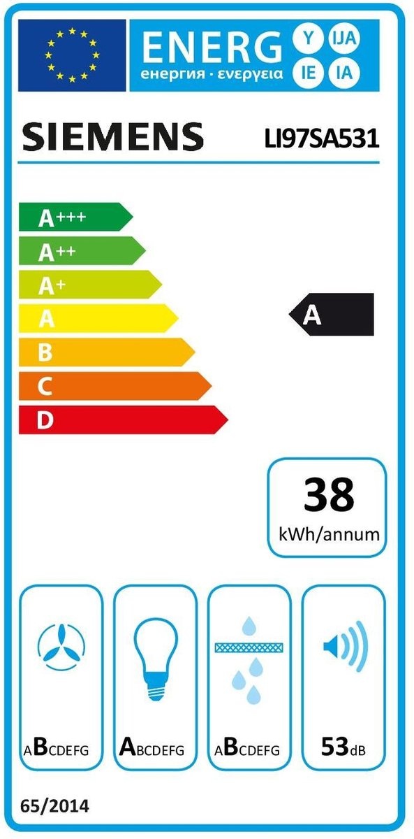 Siemens LI97SA531 - Vlakscherm afzuigkap